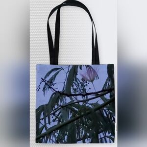 Original Art / 18×18 Floral Print Tote Bag